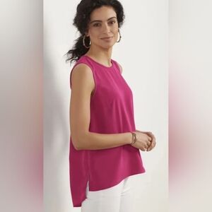 Sleeveless Pink Top